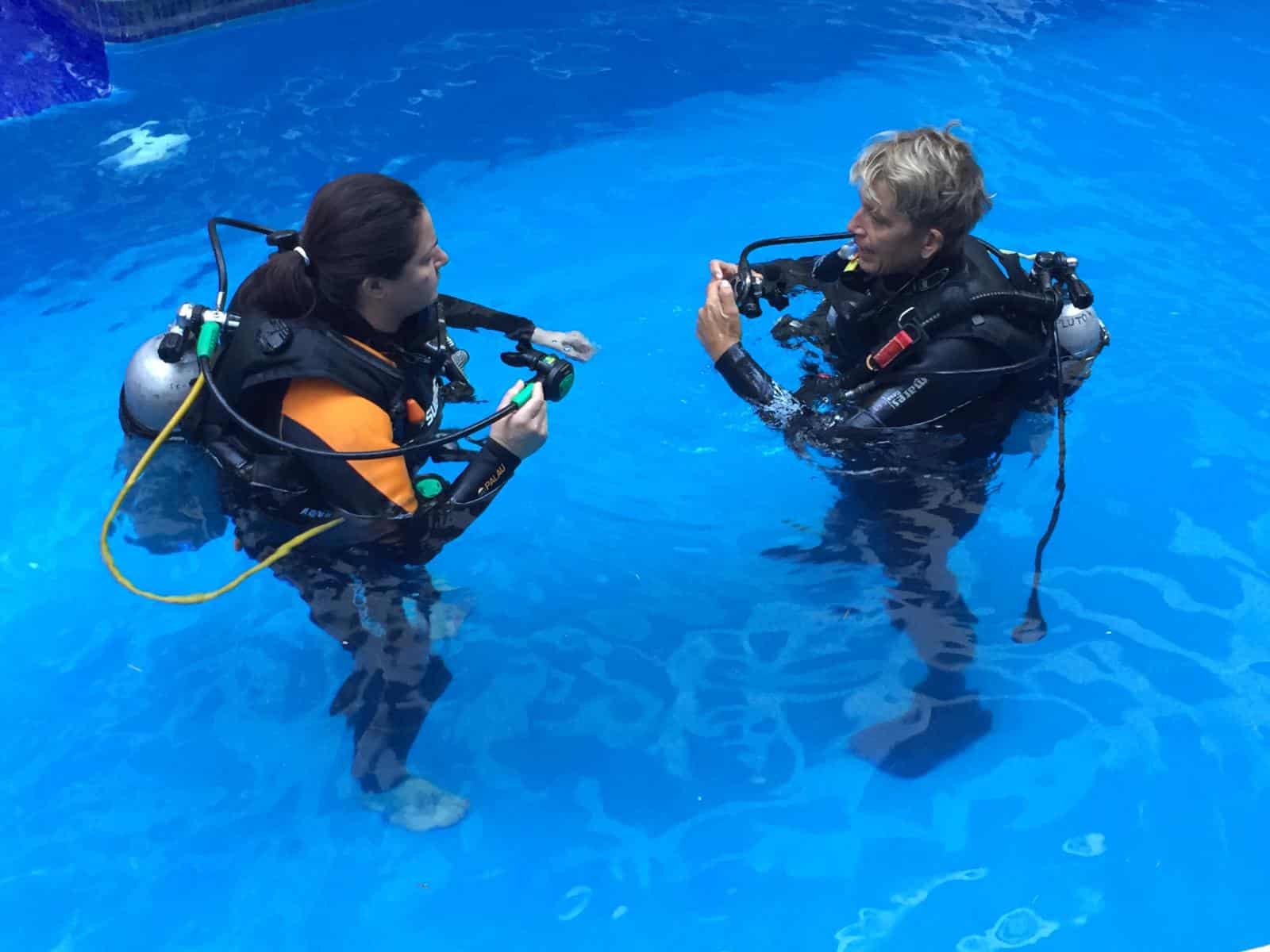 Pool training for Open Water Referral Course