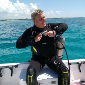 Alberto, diving instructor at Pluto Dive in Playa del Carmen