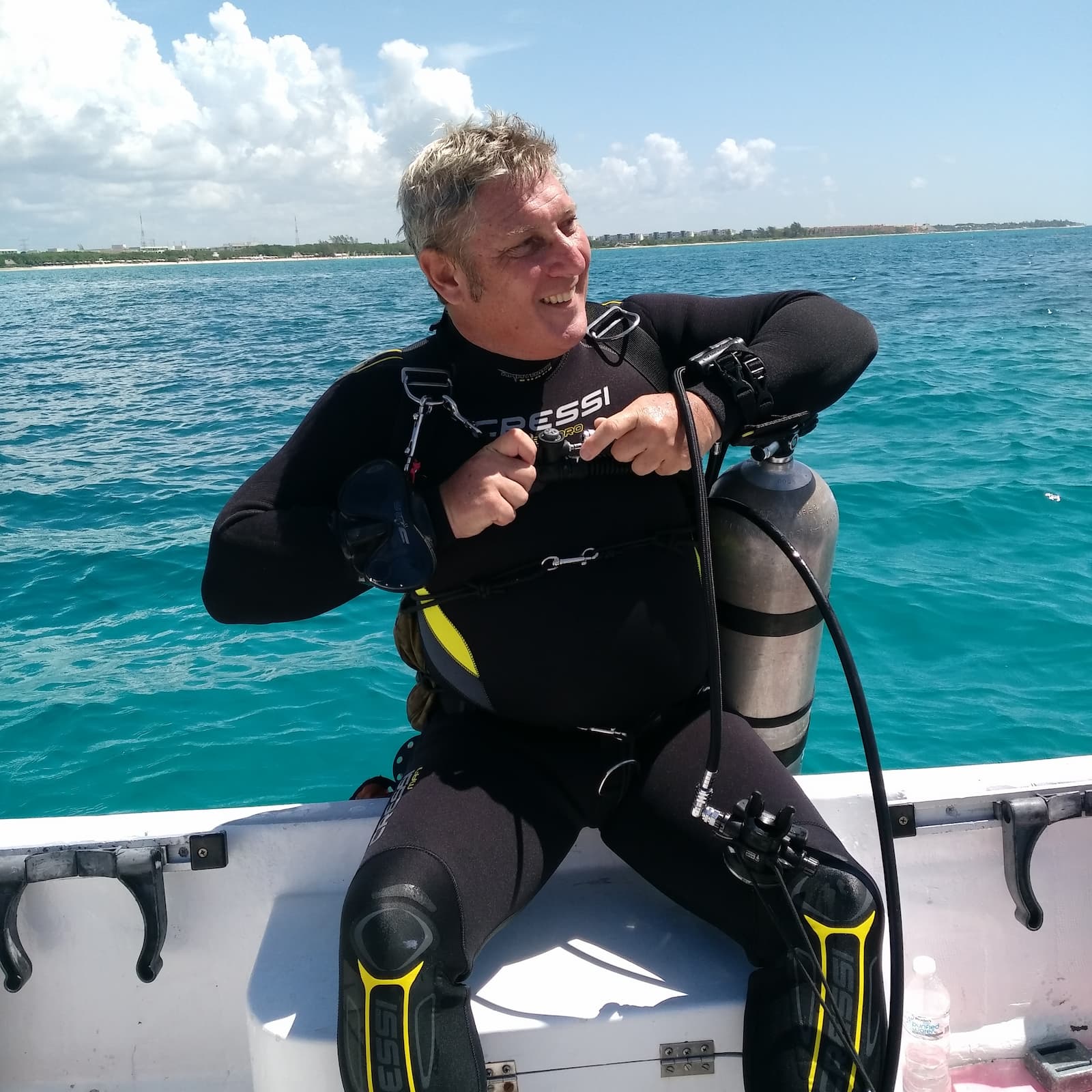 Alberto, diving instructor at Pluto Dive in Playa del Carmen
